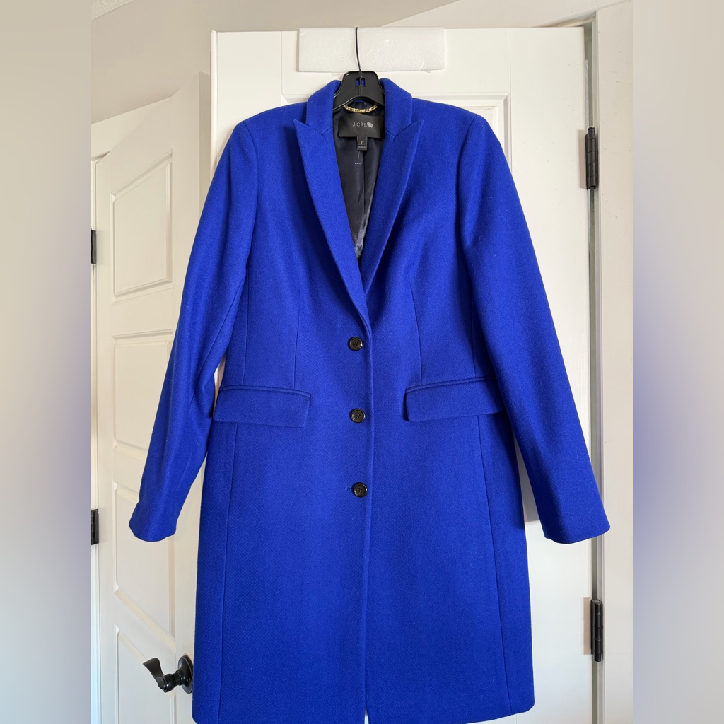 J. Crew Parke Topcoat Wool | Royal Blue| Size: 2t | New&Unused